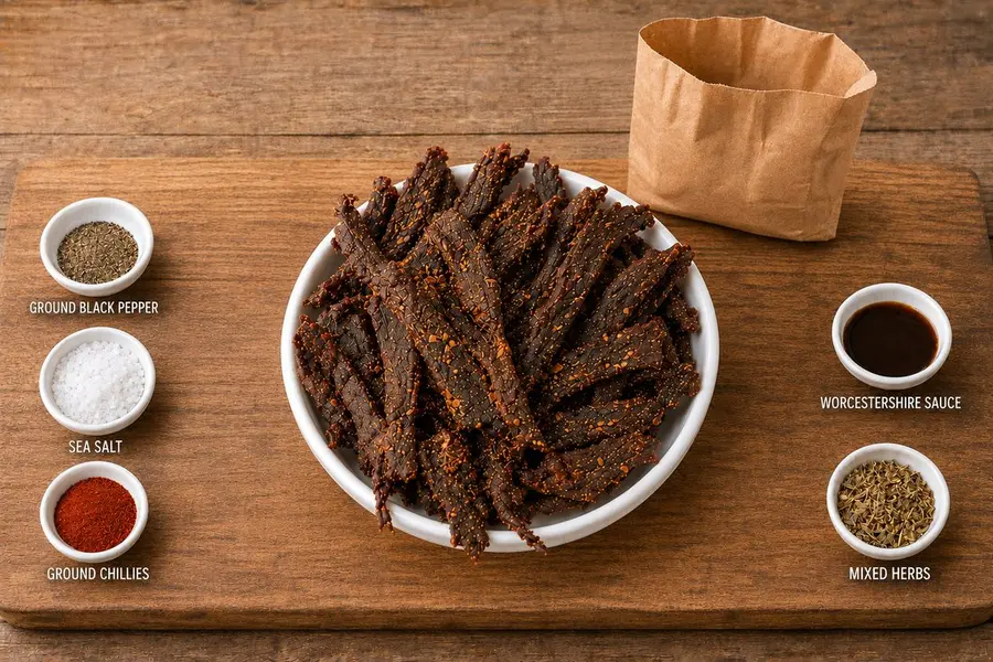 Sliced Chef Anthony beef biltong