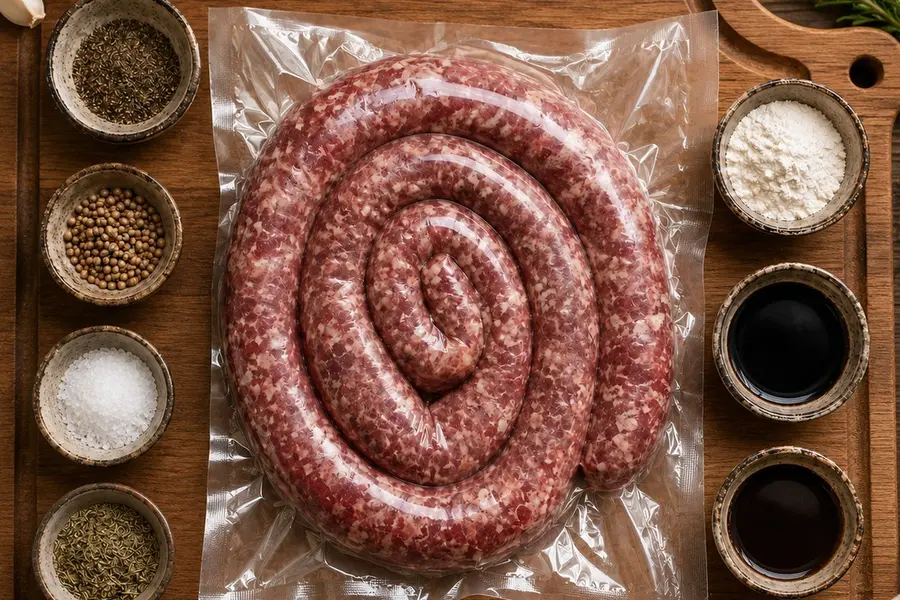 Chef Anthony beef boerewors with traditional spices