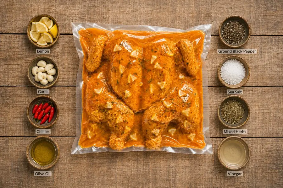 South African-style Chef Anthony Chicken Flatties