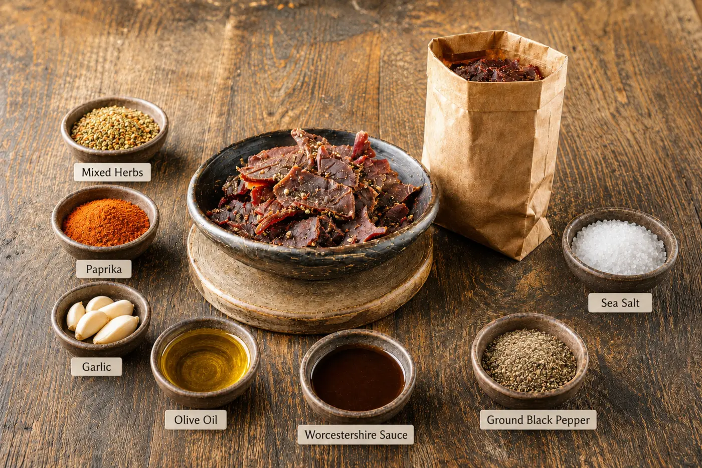 Chef Anthony Chilli Bites served with herbs, paprika, garlic and seasoning